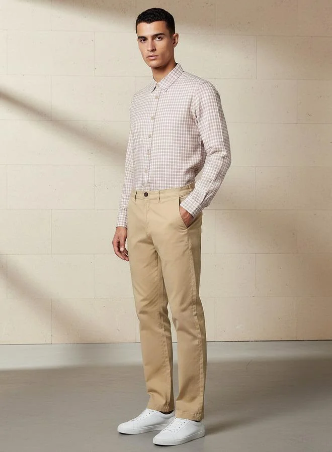 سبلاش فيڤ Men Slim Fit Cotton Stretch Chinos